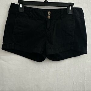 Express Black Stretch Cuffed Shorts Women’s Size 6 Double Button Casual